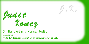 judit koncz business card